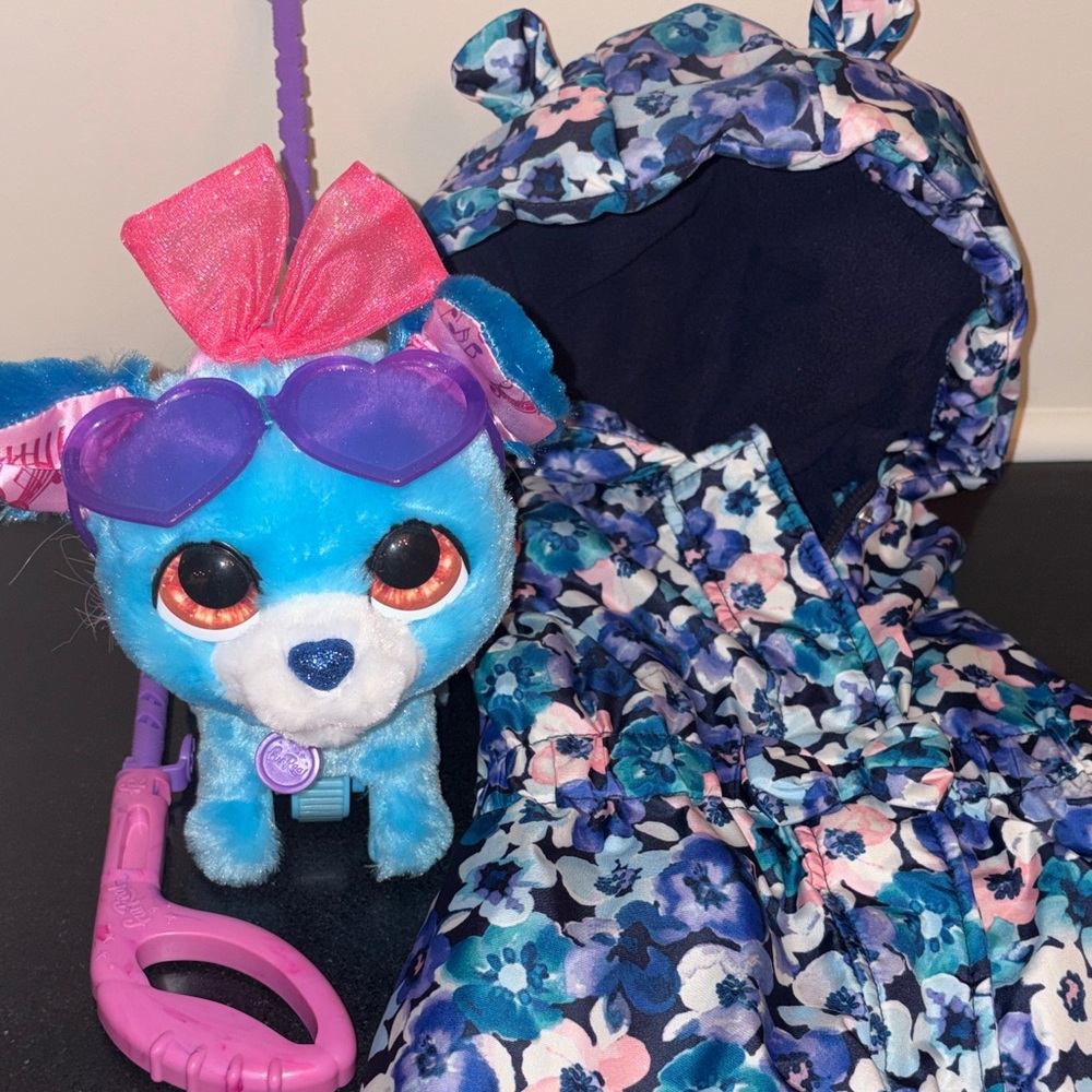 NWOT bundle furReal dog Toy + matching Gymboree hooded puffer vest also NWOT